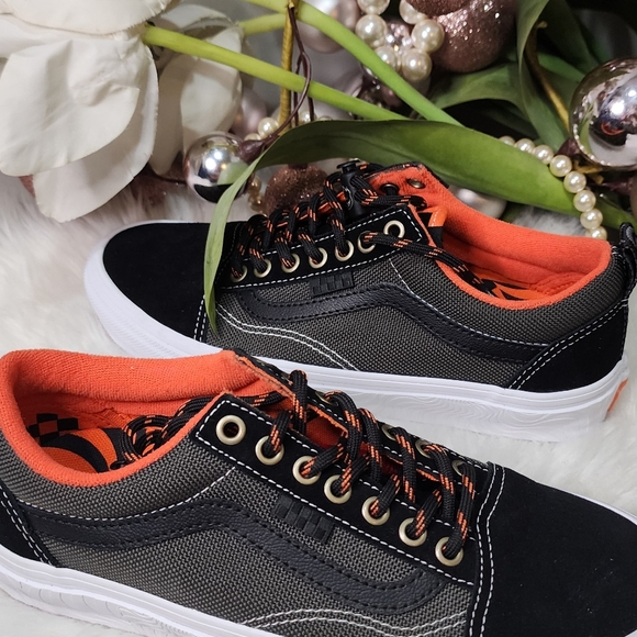 VANS Old Skool Skate Old Skool Spitfire Black/Flame Authentic 100% Men's7.5/W9 - Picture 7 of 9